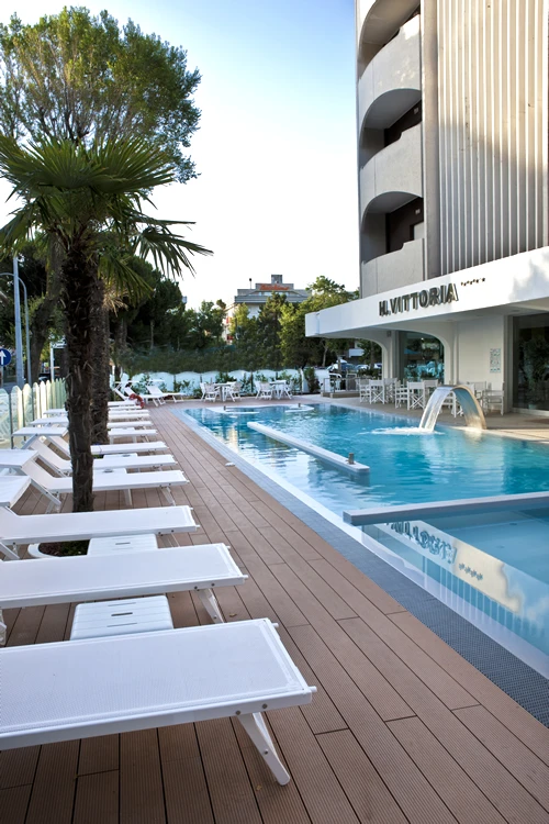 Hotel Vittoria Riccione – okolí nebo terasa hotelu | Riccione / Hotel Vittoria