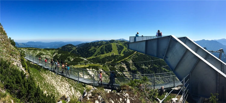 Výhled z vrcholu Hochkar na alpské panorama | Soutěska Wasserlochklamm a dech beroucí Hochkar