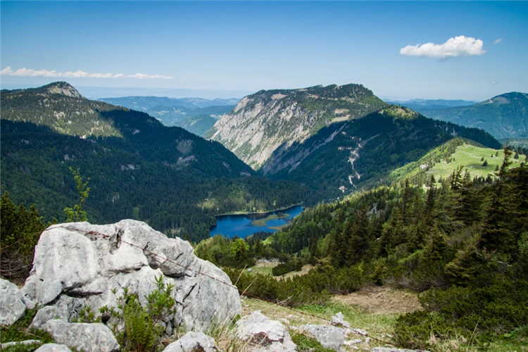 Jezero Lunz am See v rakouských Alpách | Ötscher - rakouský Grand Canyon