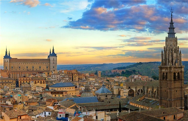Panoramatický pohled na historické centrum Toleda | Poklady Španělského kulturního dědictví UNESCO