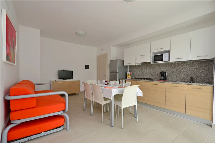 Kuchyňský kout v apartmánu Residence Fiore | Lignano / Residence Fiore