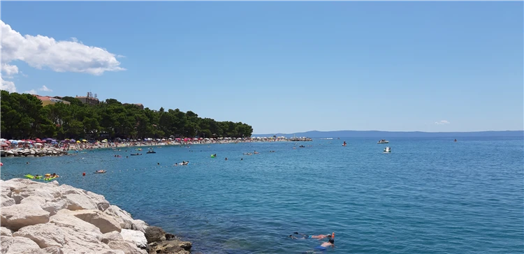 Exteriér nebo terasa apartmánu Cvitanović, Baška Voda | Baška Voda / Apartmánový dům Cvitanović