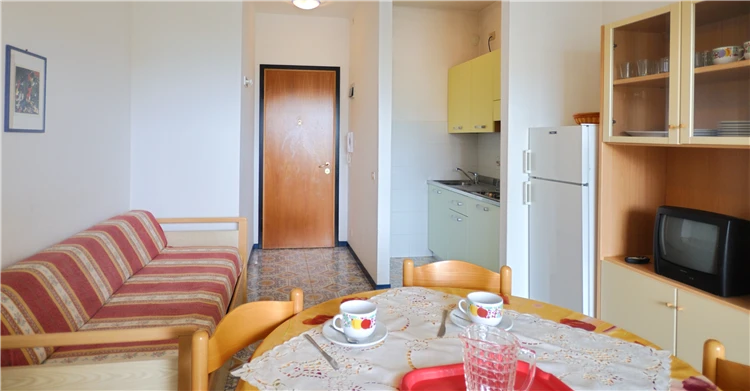 Obývací pokoj apartmánu v Residence Cormoran | Bibione / Residence Cormoran