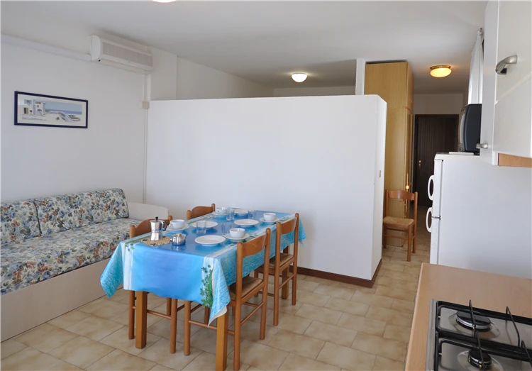 Obývací pokoj apartmánu B7 v Residence Monaco Bibione | Bibione / Residence Monaco