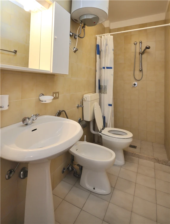 Koupelna v apartmánu Residence Monaco Bibione | Bibione / Residence Monaco