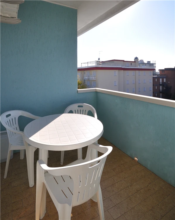 Terasa apartmánu v Residence Monaco Bibione | Bibione / Residence Monaco