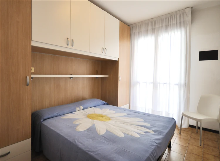 Ložnice apartmánu typ B v Residence Pleione | Bibione / Residence Pleione