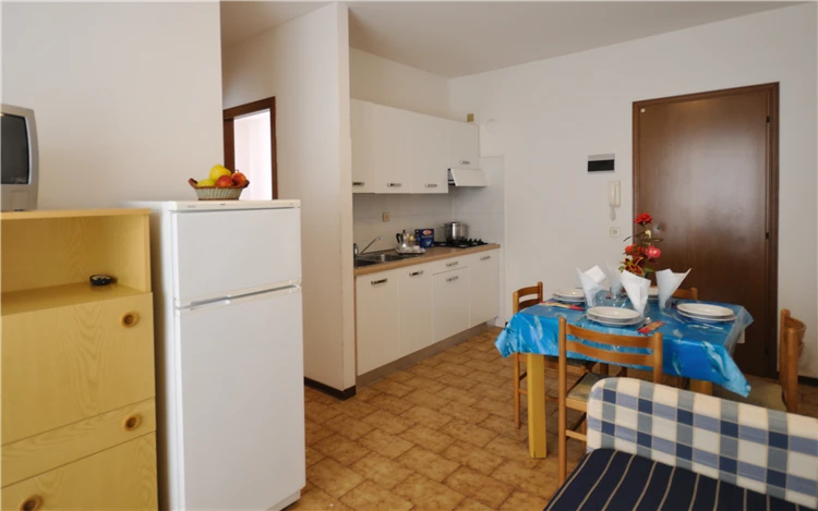 Obývací prostor apartmánu typ C v Residence Pleione | Bibione / Residence Pleione