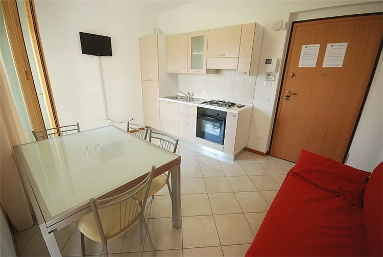Apartmán Sirena Sea Side – obývací prostor s moderním vybavením | Tortoreto Lido / Residence Sirena Sea Side