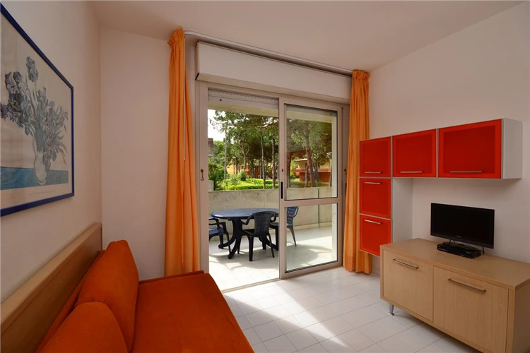 Pohled na bazénový komplex Parco Hemingway | Lignano / Villaggio Parco Hemingway