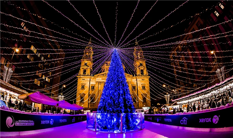 Panorama Budapešti s výhledem na Dunaj a historické centrum | Advent v Budapešti a termály v Györu