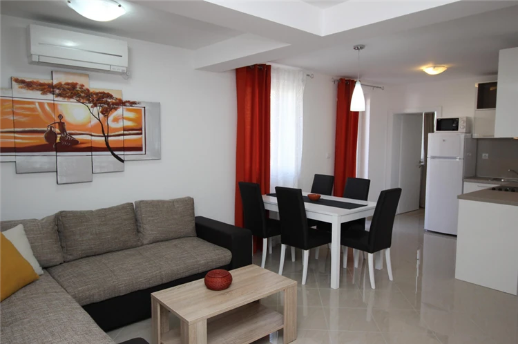 Interiér obývacího pokoje Gorica 1 Baška | Baška / Apartmánový dům Gorica 1