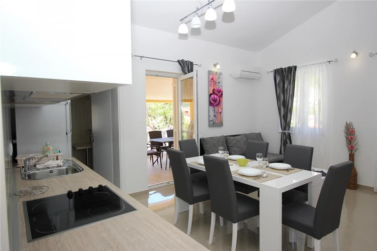 Obývák apartmánu v Gorica 1 Baška | Baška / Apartmánový dům Gorica 1