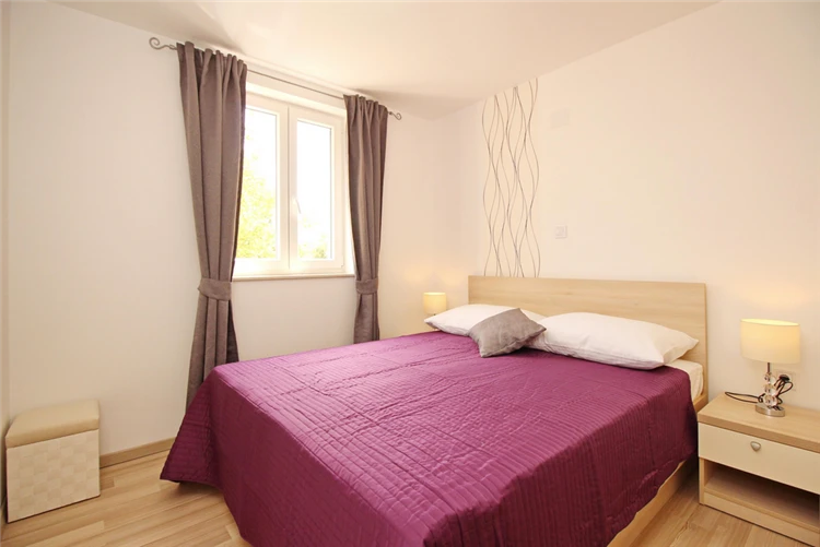 Ložnice apartmánu v Gorica 2, Baška | Baška / Apartmánový dům Gorica 2