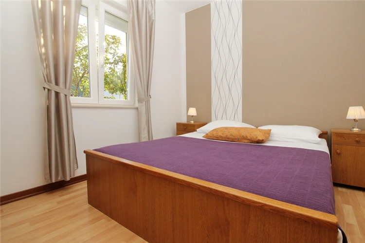 Útulná ložnice apartmánu Brnić, Baška | Baška / Apartmánový dům Brnić