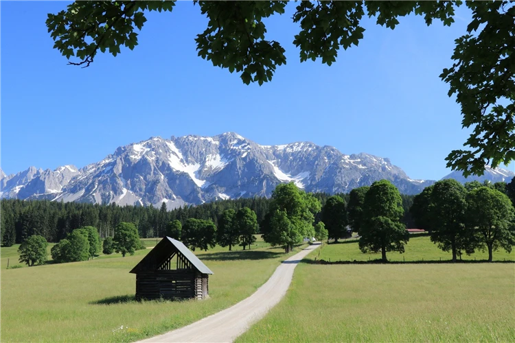 Horské štíty v oblasti rakouských Alp | Ledovec Dachstein - pohodová letní turistika