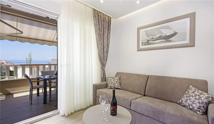 Dvojlůžkový pokoj v apartmánu Stella Maris, Promajna | Promajna / Apartmánový dům Stella Maris