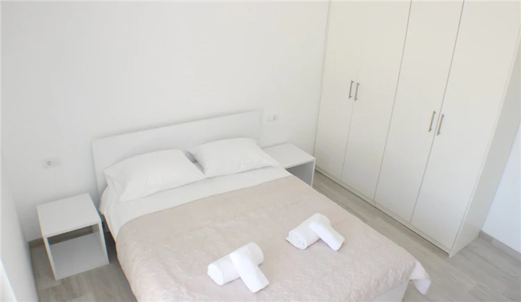 Terasa apartmánu 103 s výhledem na Jaderské moře | Promajna / Apartmánový dům Danica