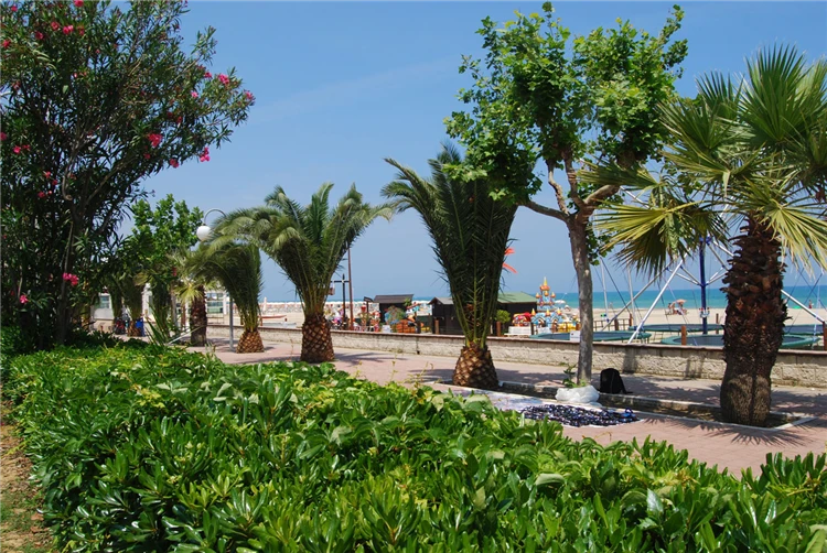 Areál rezidence Playa Sirena – venkovní prostory | Tortoreto Lido / Residence Playa Sirena
