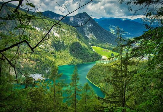 Oblast Berchtesgadenu a kulinářské speciality - Německo