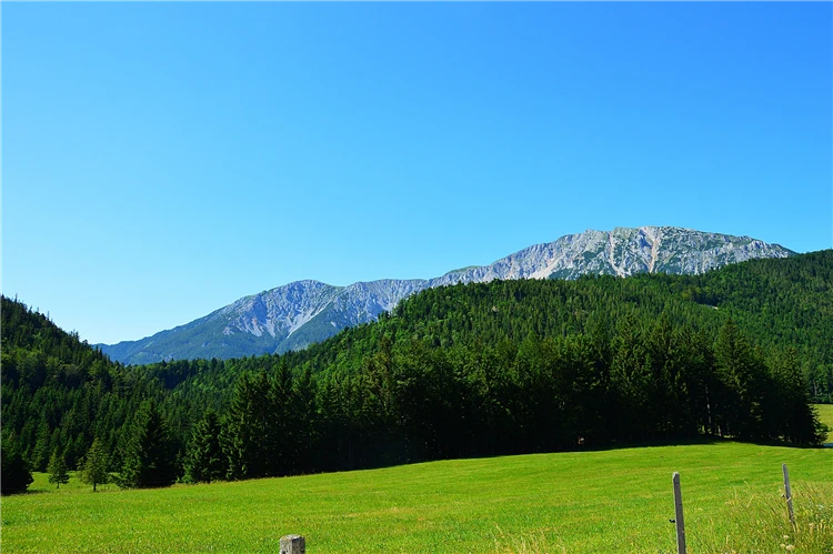 Panorama zasněžené hory Schneeberg za slunečného dne | Schneeberg a Jánská soutěska
