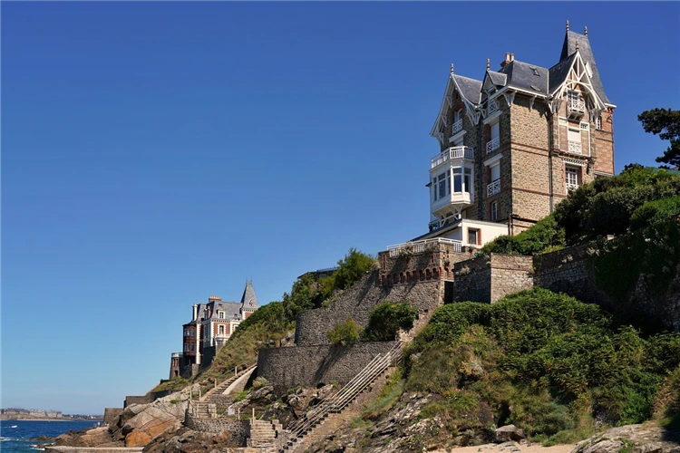 Elegantní vila v Dinard nebo Saint-Malo | Pohlednice z Bretaně a Normandie s koupáním a výletem na ostrov Jersey