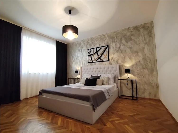 Interiér apartmánu v domě Milanović – obývací prostor | Premantura / Apartmánový dům Milanović