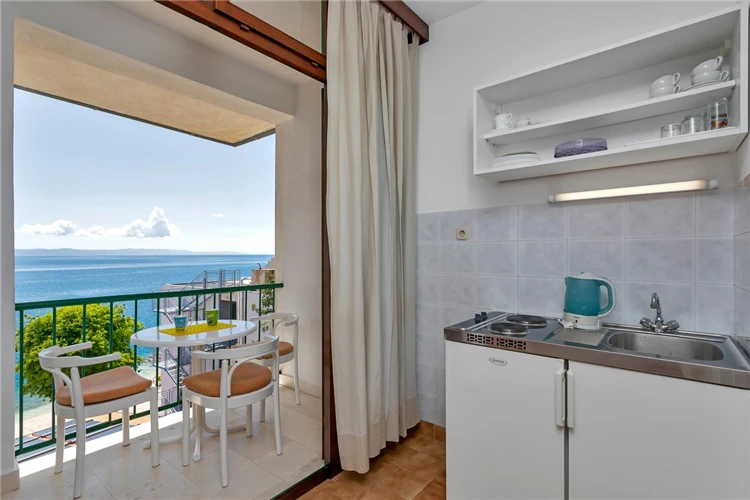 Studio č. 28 ve Vile Paško – celkový pohled na studio | Podgora / Vila Paško