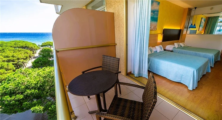 Pokoj s balkonem a výhledem, Hotel Blaumar | Blanes / Hotel Blaumar