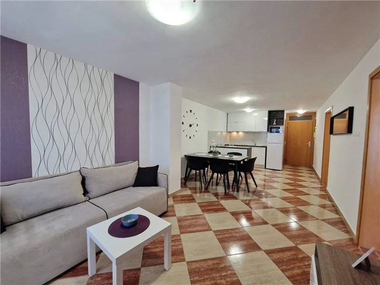 Obývací pokoj apartmánu AQ 1 ve vile Aquarium | Baška / Villa Aquarium