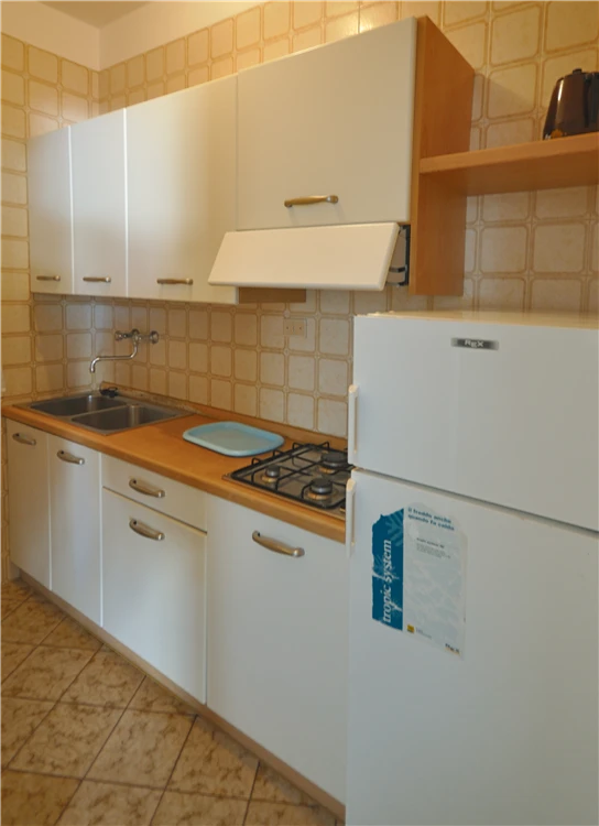 Kuchyňský kout v ubytování Villaggio Tivoli, Bibione | Bibione / Villaggio Tivoli