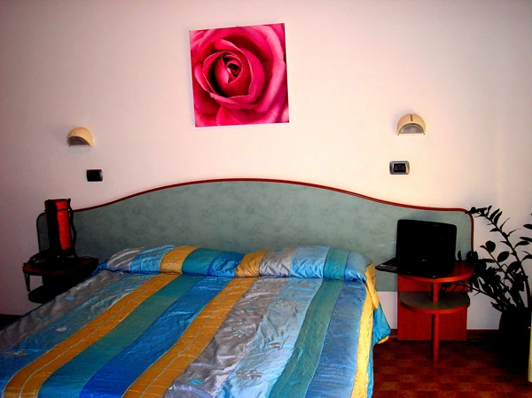 Pohled na hotel Playa v Rimini ze zahrady | Rimini / Hotel Playa
