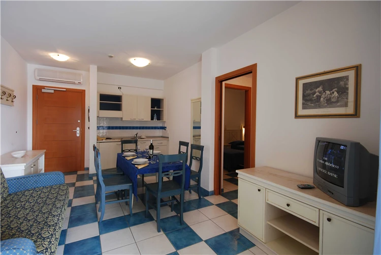 Obývací pokoj apartmánu v rezidenci Mare Blu | Villa Rosa / Residence Mare Blu