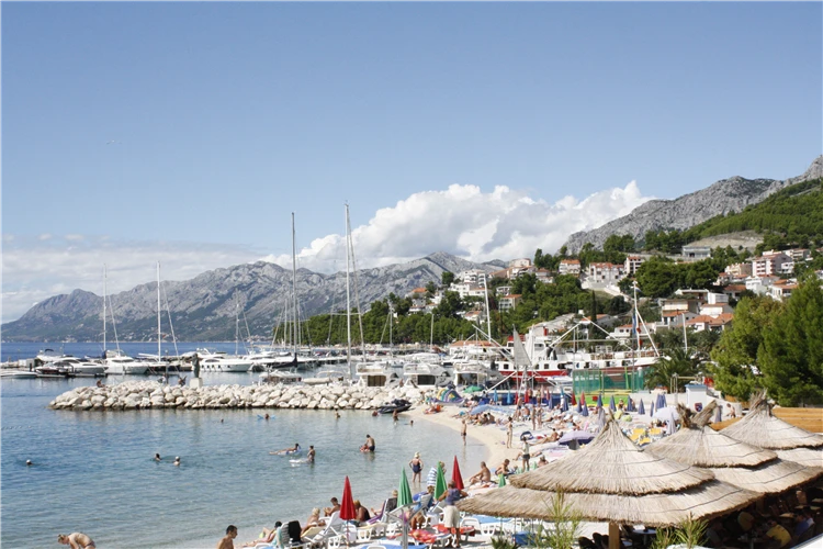 Baška Voda – panorama zálivu s modrou vodou | Baška Voda / Apartmánový dům Nikolina/Růža