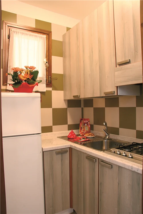 Kuchyně apartmánu typu C v Residence Scorpios Bibione | Bibione / Residence Scorpios