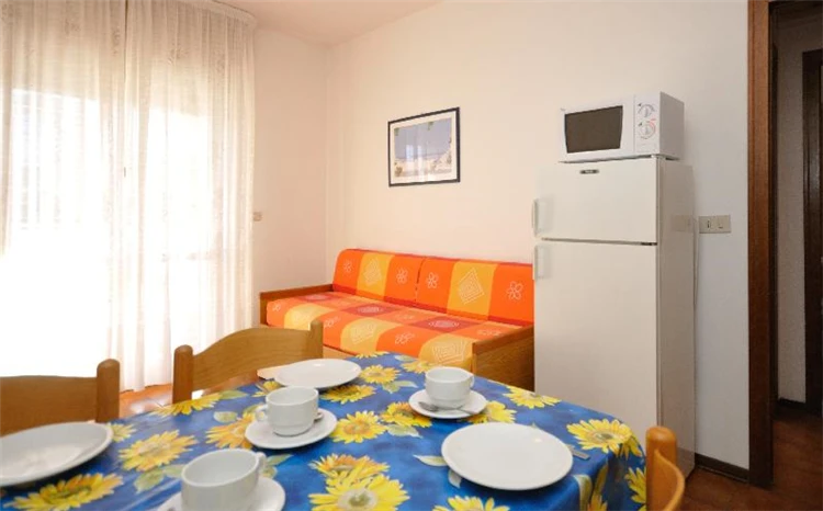 Pohled na obývací část apartmánu Residence Tiepolo | Bibione / Residence Tiepolo