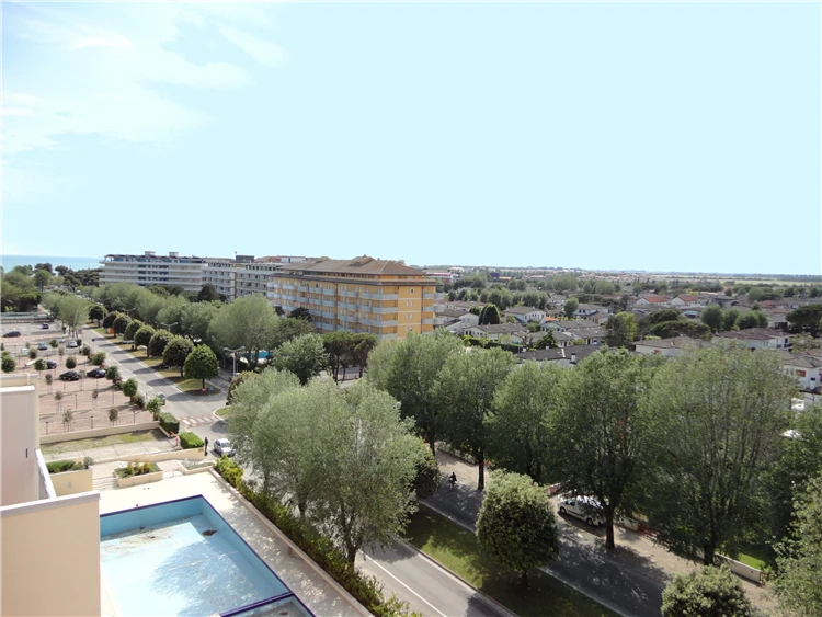 Výhled z podkrovního apartmánu 27, Acapulco | Caorle - Porto Santa Margherita / Residence Acapulco