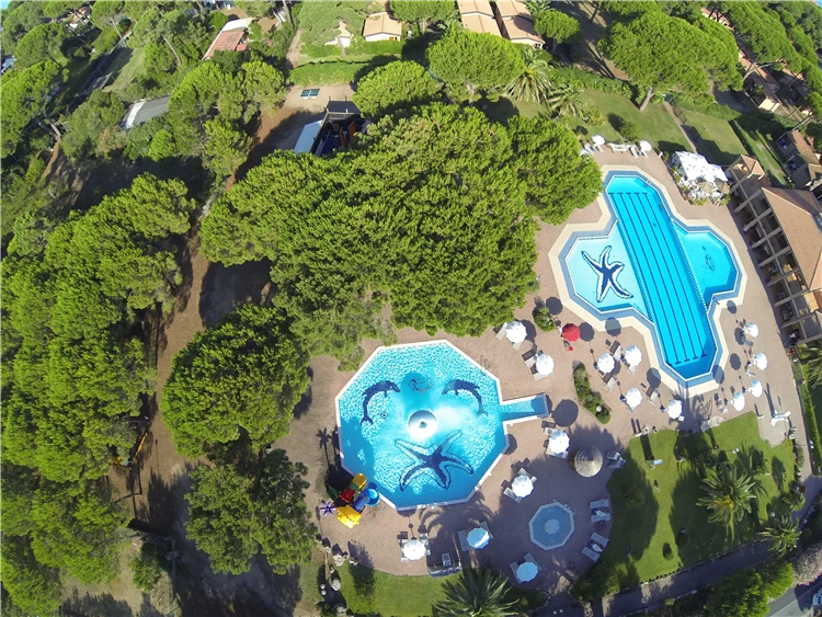 Argentario Village – pohled na ubytovací část kempingového areálu | Albinia / Argentario Camping Village
