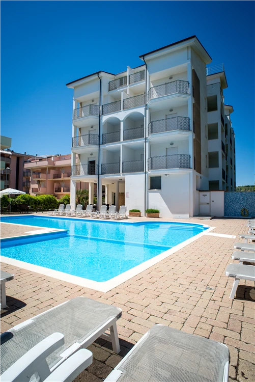 Balkon nebo terasa apartmánu rezidence Playa Sirena | Tortoreto Lido / Residence Playa Sirena